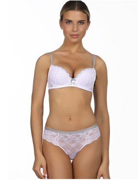 Бюстгальтер балконет пуш-ап Amelie POLINA 2010 белый, Цвет: белый, Размеры: 70B, изображение 3