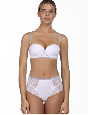 Бюстгальтер анжелика фашия с пуш-ап Amelie POLINA 2011 белый, Цвет: белый, Размеры: 70D, изображение 3