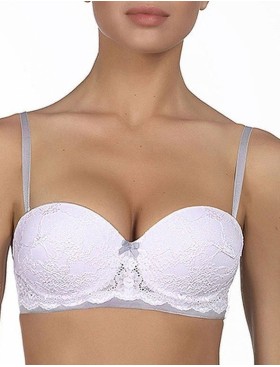 Бюстгальтер анжелика фашия с пуш-ап Amelie POLINA 2011 белый, Цвет: белый, Размеры: 70D