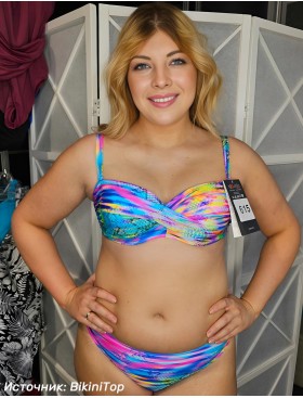 Мультиколорный купальник бандо Aquarilla 615 MARTA, Цвет: мульти, Размеры: 70C, изображение 2