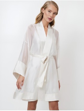 Халат с широкими рукавами Aruelle APHRODITE, Цвет: жемчужный, Размеры: XS, изображение 3
