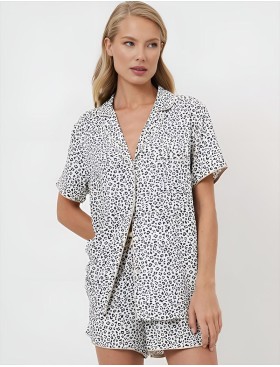 Пижама женская с шортами Aruelle BEATRICH, Цвет: серый, Размеры: S