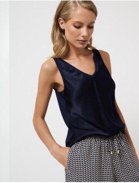 Пижама с шортами из вискозы Aruelle ISOBELL, Цвет: темно-синий/графит, Размеры: 2XL, изображение 3