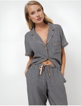 Пижамный комплект с брюками Aruelle ISOLDA, Цвет: графит, Размеры: S