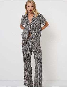 Пижамный комплект с брюками Aruelle ISOLDA, Цвет: графит, Размеры: S, изображение 4