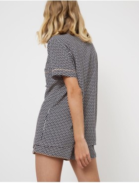 Пижама с шортами из вискозы Aruelle ISOLDA, Цвет: графит, Размеры: S, изображение 2