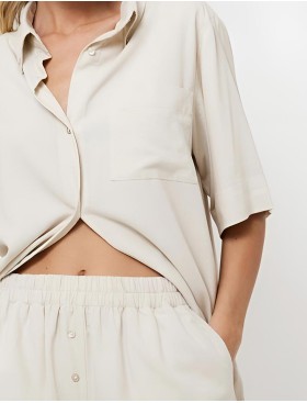 Домашний комплект с шортами Aruelle KATARINA SET, Цвет: светло-бежевый, Размеры: M, изображение 4