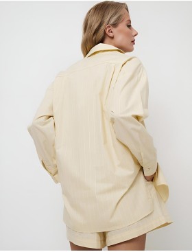 Комплект с шортами из хлопка Aruelle LIMONELLA SET, Цвет: светло-жёлтый, Размеры: S, изображение 2