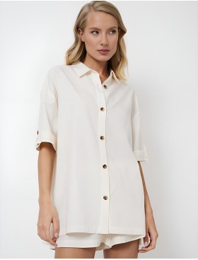 Комплект женский с шортами Aruelle LORRAINE SET, Цвет: кремовый, Размеры: L