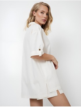 Комплект женский с шортами Aruelle LORRAINE SET, Цвет: кремовый, Размеры: L, изображение 2