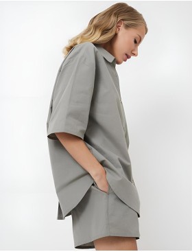 Домашний комплект с шортами Aruelle OCTAVIA SET, Цвет: оливковый, Размеры: M, изображение 3