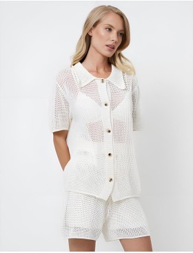 Пляжный комплект с шортами Aruelle SARA SET, Цвет: шампань, Размеры: S