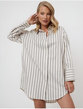 Сорочка рубашечного кроя Aruelle SERAPHINE, Цвет: кремовый, Размеры: XS