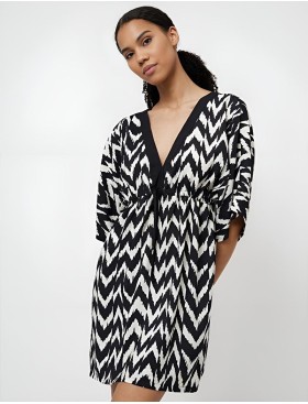 Чёрно-белая туника Aruelle ZAILA, Цвет: черный/белый, Размеры: S