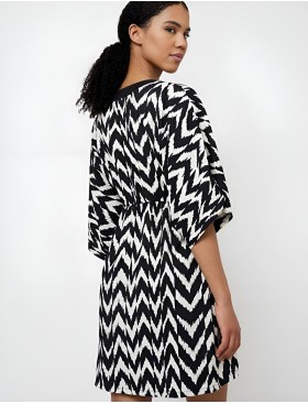 Чёрно-белая туника Aruelle ZAILA, Цвет: черный/белый, Размеры: S, изображение 2