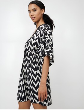 Чёрно-белая туника Aruelle ZAILA, Цвет: черный/белый, Размеры: S, изображение 3