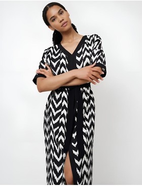 Длинное платье Aruelle ZARIAH, Цвет: черный/белый, Размеры: M/L, изображение 3