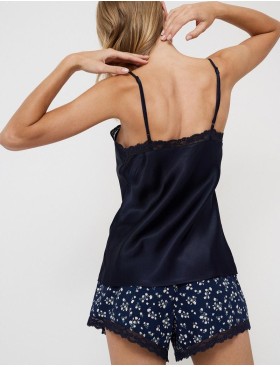 Пижама топ + шорты Aruelle CAMELLIA, Цвет: темно-синий, Размеры: M, изображение 2