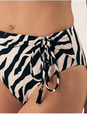 Трусы купальные высокие Esotiq 42386 ZIBRAZ черный/шампань, Цвет: черный/шампань, Размеры: L, изображение 3