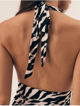 Купальник сплошной Esotiq 42387 ZIBRAZ черный/шампань, Цвет: черный/шампань, Размеры: 70D, изображение 4