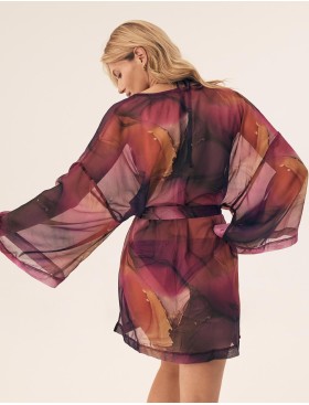 Халат пляжный Esotiq 42422 TANGO, Цвет: темно-фиолетовый, Размеры: S/M, изображение 2