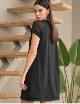 Домашняя туника Mia-Amore FIBI 7424, Цвет: черный, Размеры: S/M, изображение 3