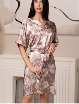 Платье домашнее Mia-Amore NINELLE 4121 латте, Цвет: латте, Размеры: 4XL/5XL, изображение 4