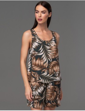 Легкий комплект майка с шортами Mia-Amore SAMUI 5392, Цвет: хаки, Размеры: S, изображение 3