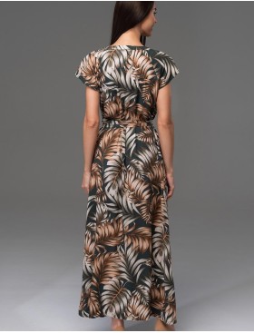 Летнее платье-халат Mia-Amore SAMUI 5398, Цвет: хаки, Размеры: S, изображение 2