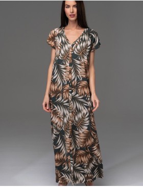 Летнее платье-халат Mia-Amore SAMUI 5398, Цвет: хаки, Размеры: S, изображение 3