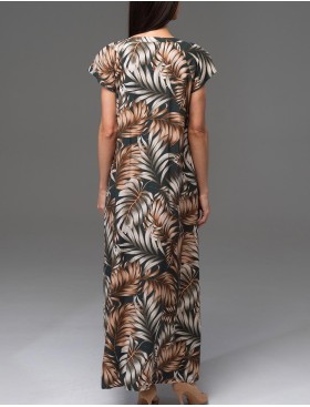 Летнее платье-халат Mia-Amore SAMUI 5398, Цвет: хаки, Размеры: S, изображение 4