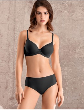 Бюстгальтер с формованной чашкой Mioocchi SELENA 8182 nero, Цвет: nero (черный), Размеры: 90B, изображение 2