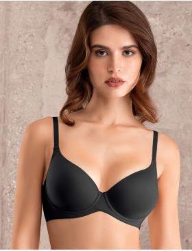 Бюстгальтер с формованной чашкой Mioocchi SELENA 8182 nero, Цвет: nero (черный), Размеры: 90B, изображение 5