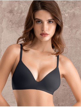 Бесшовный бюстгальтер без косточек Mioocchi SELENA 8183 nero, Цвет: nero (черный), Размеры: 90B, изображение 5