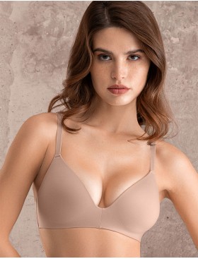Бесшовный бюстгальтер без косточек Mioocchi SELENA 8183 praline, Цвет: praline (пралине), Размеры: 90B, изображение 5