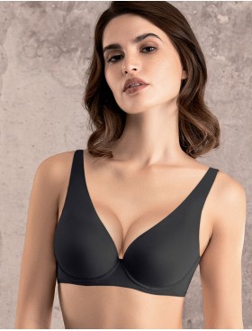 Бюстгальтер бралетт формованный Mioocchi SELENA 8186 nero, Цвет: nero (черный), Размеры: 90B, изображение 5