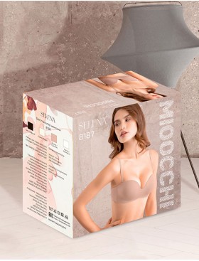 Бюстгальтер балконет планж пуш-ап Mioocchi SELENA 8187 praline, Цвет: praline (пралине), Размеры: 80C, изображение 5