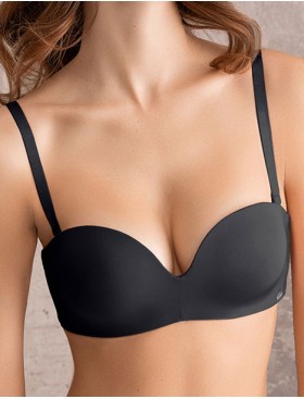 Бюстгальтер балконет планж пуш-ап Mioocchi SELENA 8187 nero, Цвет: nero (черный), Размеры: 75C