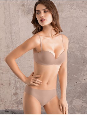 Гладкие трусы бразилиана Mioocchi SELENA 8280 praline, Цвет: praline (пралине), Размеры: 2XL, изображение 3