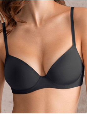 Гладкий формованный бюстгальтер Mioocchi SELENA 8189 nero, Цвет: nero (черный), Размеры: 90B