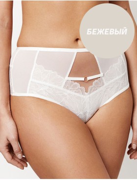 Высокие слипы Subtille CAROLINE BEIGE high-waist, Цвет: бежевый, Размеры: M
