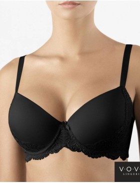 Бюстгальтер формованный VOVA LAURA 32524 черный, Цвет: черный, Размеры: 70D