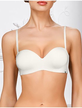 Бескостный бюстгальтер планж пуш-ап Amelie MILLA 2020 молоко new, Цвет: молоко, Размеры: 70B