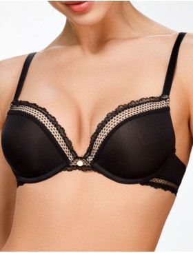 Бюстгальтер пуш-ап Amelie NADIN 2215 черный new, Цвет: черный, Размеры: 80C