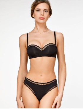 Бразилиана из микрофибры Amelie NADIN 2215-3 черный new, Цвет: черный, Размеры: XS, изображение 4