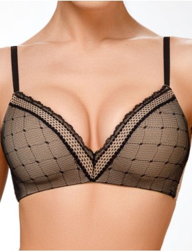 Формованный бюстгальтер без косточек Amelie NADIN 2218 черный new, Цвет: черный, Размеры: 80A