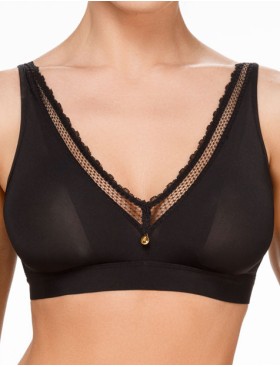 Бюстгальтер бралетт без косточек Amelie NADIN 2222 черный new, Цвет: черный, Размеры: 85D