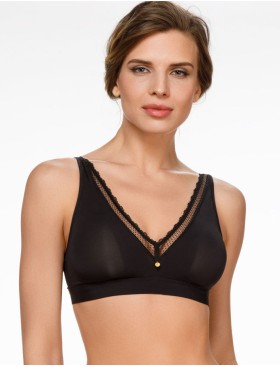 Бюстгальтер бралетт без косточек Amelie NADIN 2222 черный new, Цвет: черный, Размеры: 85D, изображение 4