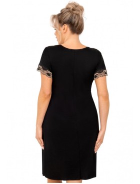 Сорочка с короткими рукавами Donna HANA PLUS, Цвет: черный, Размеры: 3XL, изображение 2