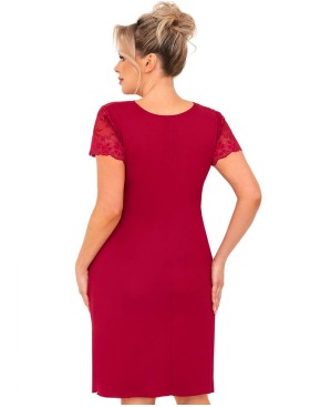 Сорочка из вискозы Donna LIVIA PLUS бургундское вино, Цвет: бургундское вино, Размеры: 3XL, изображение 2